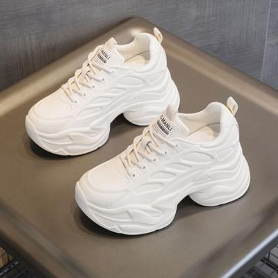 Women's Shoes New Spring Sports Casual Shoes Inner Height Increase Single Shoes Women's Tide Little White Sandals