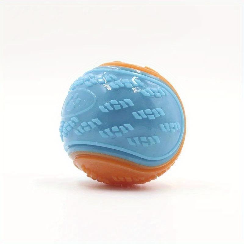 

Soft TPR Squeaky Dog Ball Toy - Bite Resistant Teeth Cleaning Pet Toy, for Dogs Interactive Chew Play, Puppy Training Supplies синий