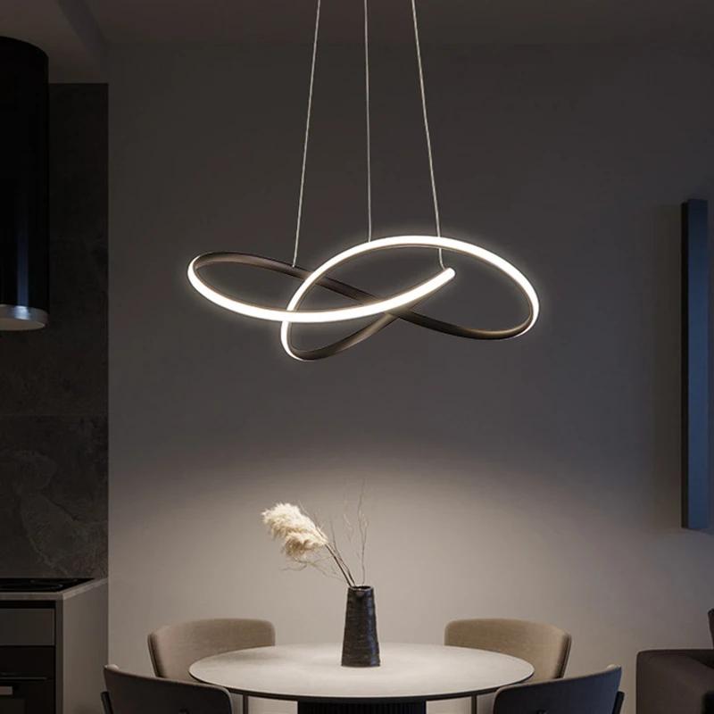 Modern Indoor Home Gold Decor Lighting Fixture Led Pendant Light Design LED Chandelier 50CM Living Room Restaurant Bedroom Hotel
