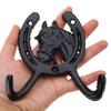 Reliable Iron Horseshoe Hook Decorative Horseshoe Hook Wall Mount Organizer for Hangings Clothes Hat