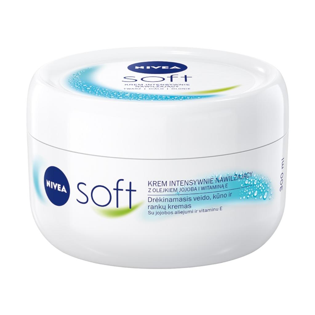 Nivea Soft Intensively Moisturizing Face Cream, 300 Ml