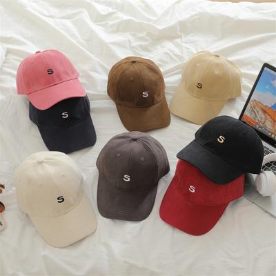 Korean Style Brushed Baseball Hat for Men and Women Trendy Letter Embroidery  Fashionable and Simple  Widened Brim