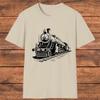 Vintage Train  Shirt, Retro Locomotive Tee, Steam Train Design, Train Lover Gift