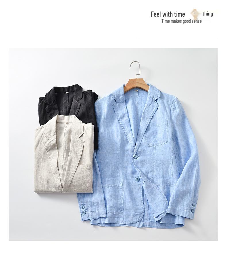 2025 Men's Slim Casual Linen Jacket E030