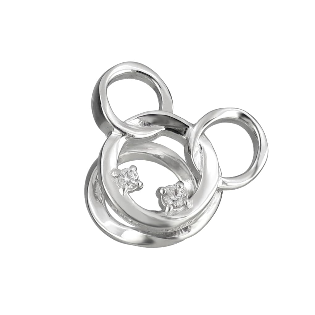 

Disney Special Specifications Mickey Face Twist Ear Cuff 1P Single Ear Silver 925 Official Character Goods [Disney] Women s срібний