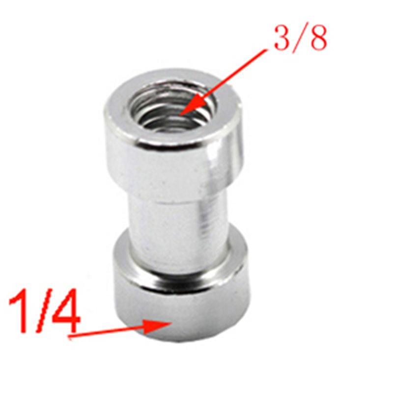 1/4" to 3/8" Thread Camera Screw Mount Adapter for DSLR Camera Tripod Light Stand Quick Release Plate Male to Female