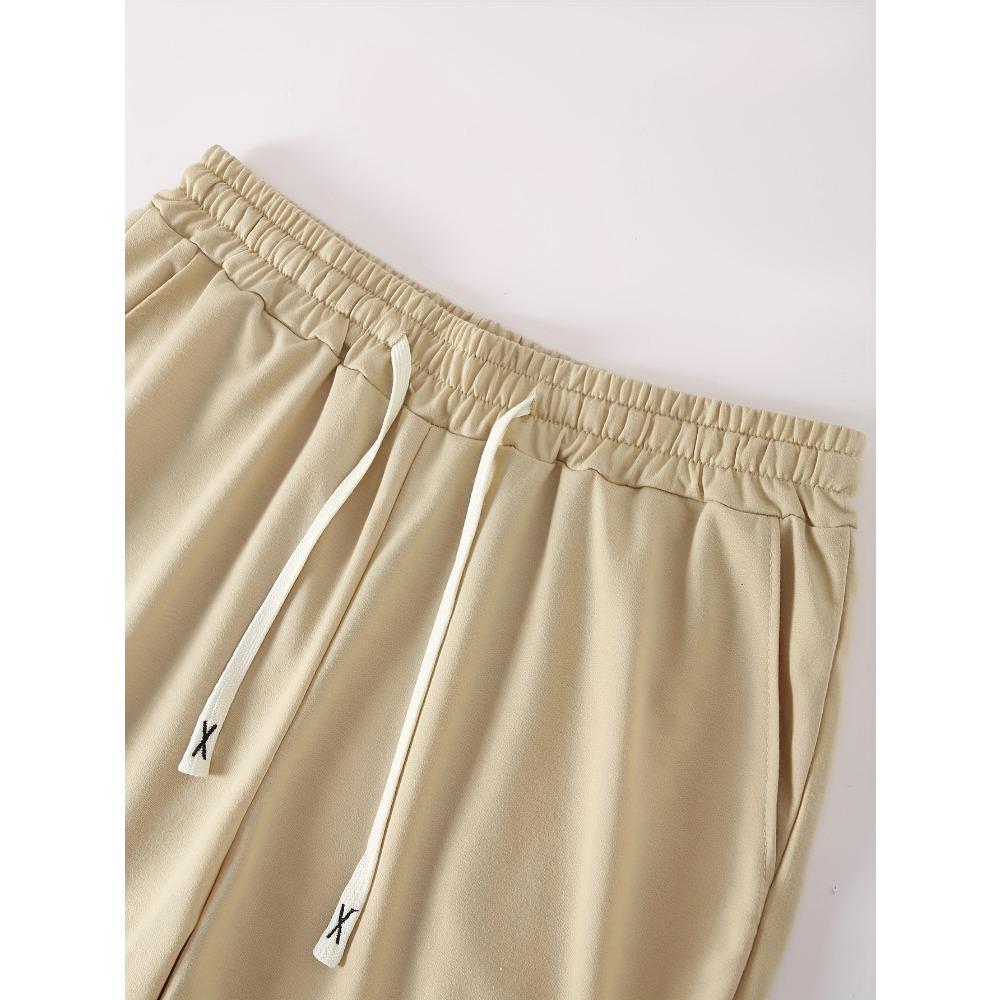 Men's Streetwear Style Printed Shorts Summer Thin Loose Straight-Leg Sports Five-Point Daily Versatile Mid Pants