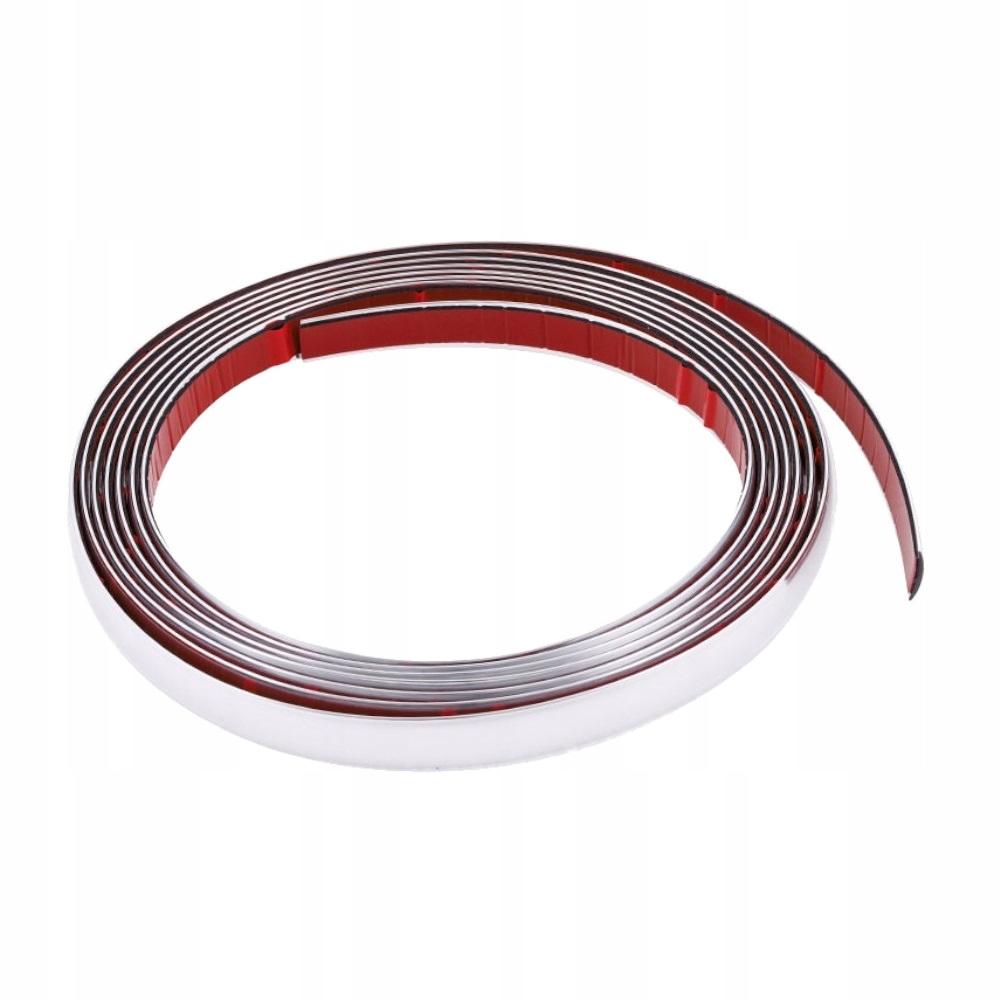 Listwy Elastyczne Chrom 21Mm Listwa Chromowana 2,1Cm 5 Metrów Długie