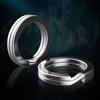 200Pcs Fishing Split Rings Fishing Swivels Stainless Steel Rings Double Flattened Split Rings Fishing Connector Rings