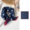 Simple And Retro Polka Dot Silk Scarf 55 Cotton Small Square Scarf Headscarf Breathable Versatile Scarf Scarf Headscarf
