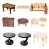 1:12 Dollhouse Miniature Vintage Lace Small Round Table Coffee Table Furniture Home Model Decor Toy Doll House Accessories