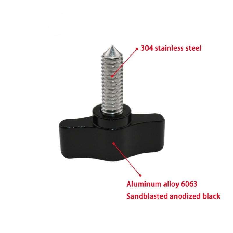 Adjustable Hand Tightened Locking Screws Stainless Steels Fasteners Corrosion Resistant T Type Handle Thumb Screw