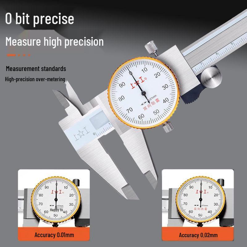 Shangong Stainless Steel Dial Vernier Caliper 0-150mm High-Precision, 300mm