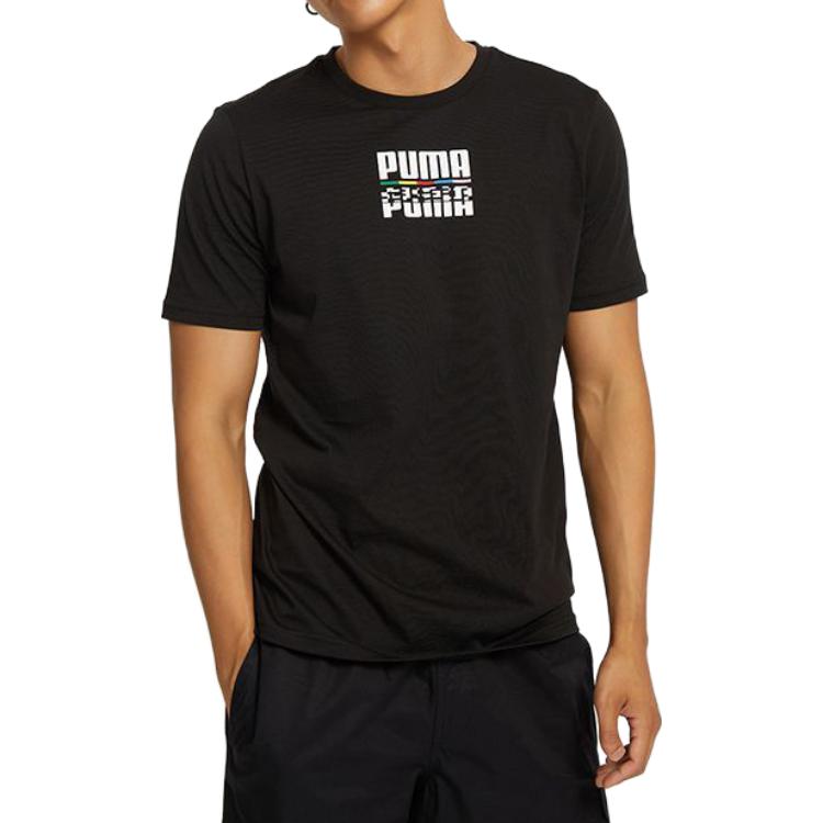 PUMA Set in Sleeve T Shirt Men's Black 855977-01