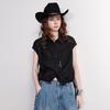 Chuyu Women's Lyocell Acetate Drawstring Shirt