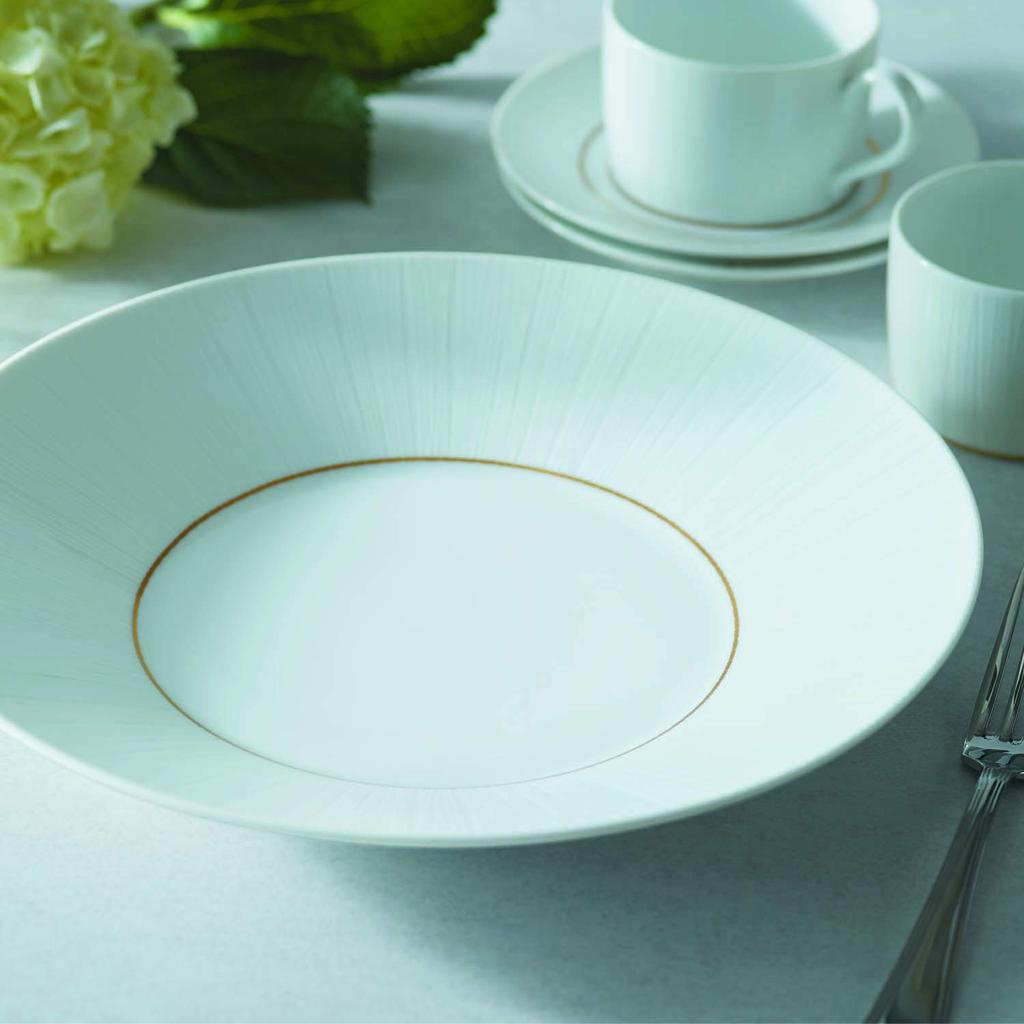 Noritake Deep Plate, 27.5cm, 1140cc, Neige Fine Porcelain, T5516A/1642
