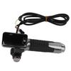 1 Pair Aluminum Throttle Grip LCD Screen Twist Throttle Accelerator Handle Grips with Cable and Key Knock for Electric Bike