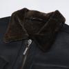 VERSUS VERSACE Mouton Rider's Jacket Jacket 36 BrownUsed