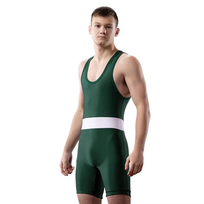 Matman Mens Wrestling Singlet Classic Suit Breathable Quick Dry Boxing Weightlifting Fitness Sportswear