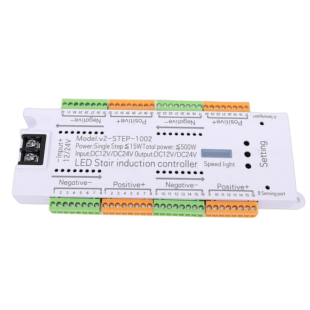 Bewegungssensor LED Treppenlicht Controller 32 Kanal Automatischer Treppenstufenlicht Controller für Haus Einkaufszentrum Geschäft