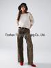 Fashion Leopard Print Straight-Leg Denim Pants