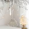 6 Pieces Holiday Decorations Shimmering Snowflake Bell Star Snowman Ornament Christmas Tree Hanging Accessories