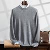 Fanzhen Men's Thickened Cashmere Blend Round Neck Pullover Sweater