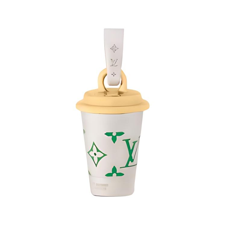 

Louis Vuitton Cup Mug Shaped Metal Enamel Pendant Men pendant Silver M02568 Basic Packaging-Dust Bag+Box
