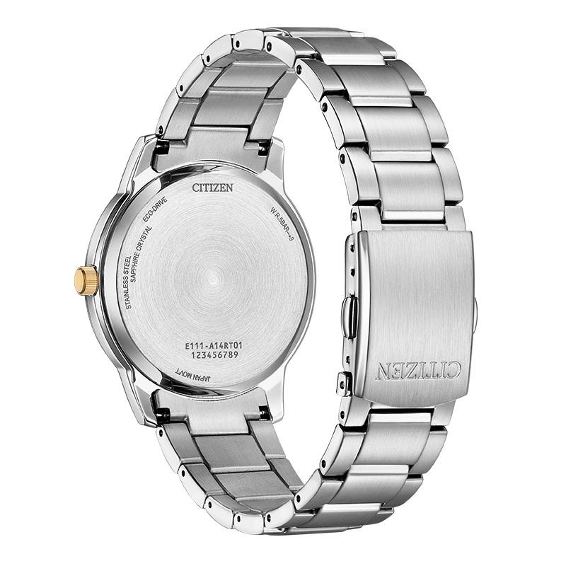 Citizen Light Powered Quartz Movement Metal Strap Men's Watches Gray Dial BM6977-70E