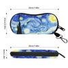 Sunflower Eyeglass Holder Compact Eyewear Glasses Case Starry Night Glasses Case Portable Portable Glasses Bag For Backpack