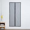 Screen Door 35.4* 82.7 Inches Mesh Curtain Mosquito Net with Adhesive Tape and Thumbtacks Mosquito Flies for Bedroom Baby Room Patio Balcony(Black)