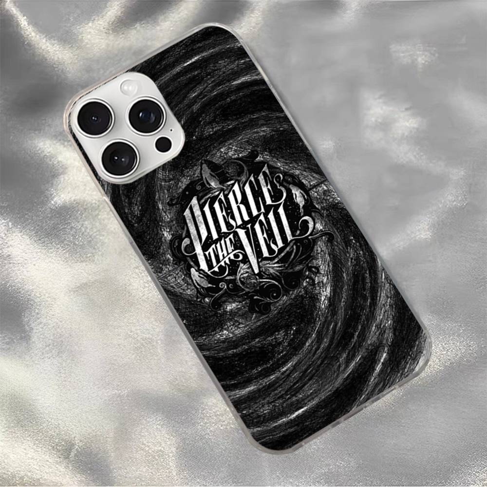 

P-Pierce The Veil Band Phone Case For iphone 17 16 15 14 13 12 11 Pro Max Plus Silver Laser Satin Aurora iPhone 12pro max