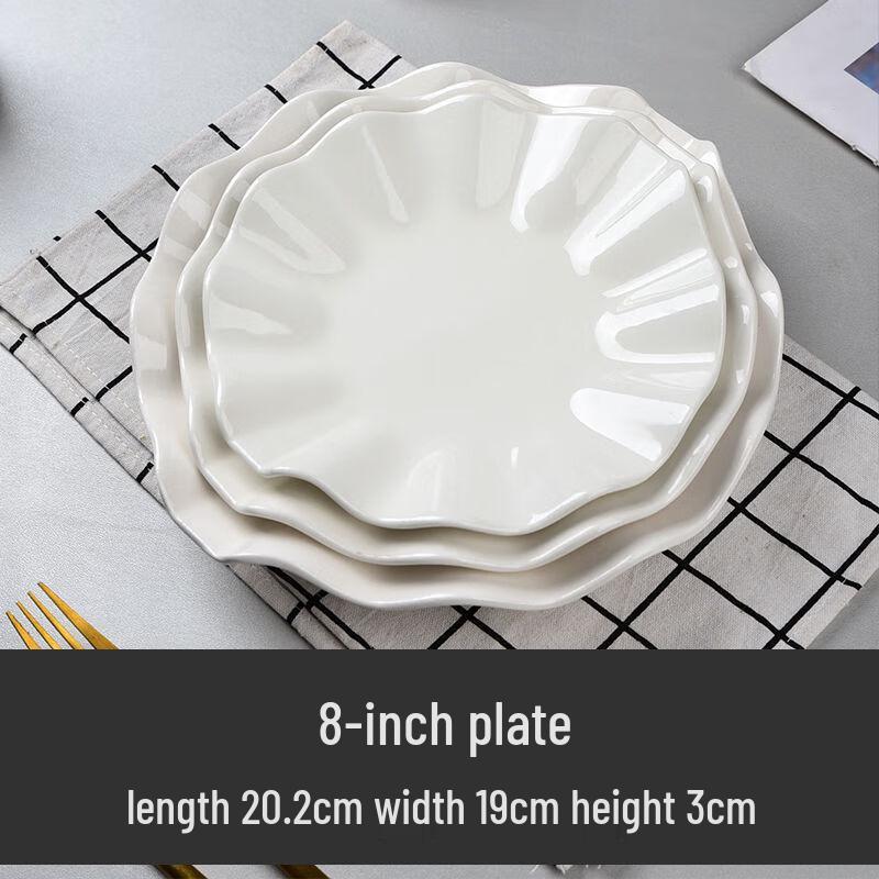 Керамическая сервировочная тарелка с делениями ZISIZ