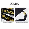 Black Graduation Cap Polyester Graduation Sash Bachelor Degree Graduation Tassel  Party Decorations