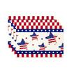 4/6PC 4th of July Placemats, Patriotic American Flag Table Mats, Holiday Star & Gnome Print for Independence Day Summer Party