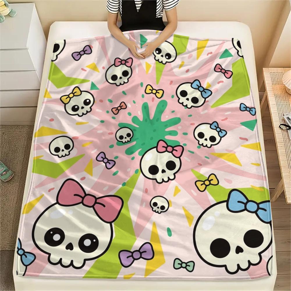 

1Pc Cute Cartoon Print Flannel Blanket, High quality Comfortable for All Seasons, Home Decor, Warmth and Comfort, Perfect for Christmas Gifts W48 80cm x 120cm