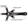 Reliability Road Bike Crankset Suit Speed Crankset Light Weight Bike Crank for Bike Middle Drove Motor Installation