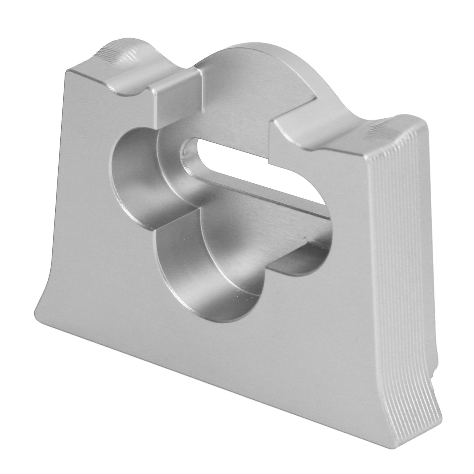 Ограничитель задней двери Алюминиевый Устойчивый к ржавчине Защелка задней двери Стопор бампера Аксессуары для Wrangler JK JKU 2007-2018 Серебристый