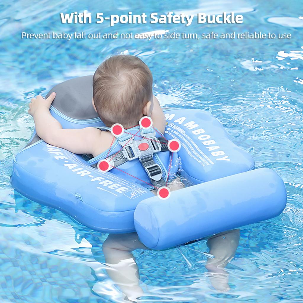 Mambobaby Baby Swim Float Non-inflatable Baby Swimming Float Ring Waterproof Kids Swim Trainer for