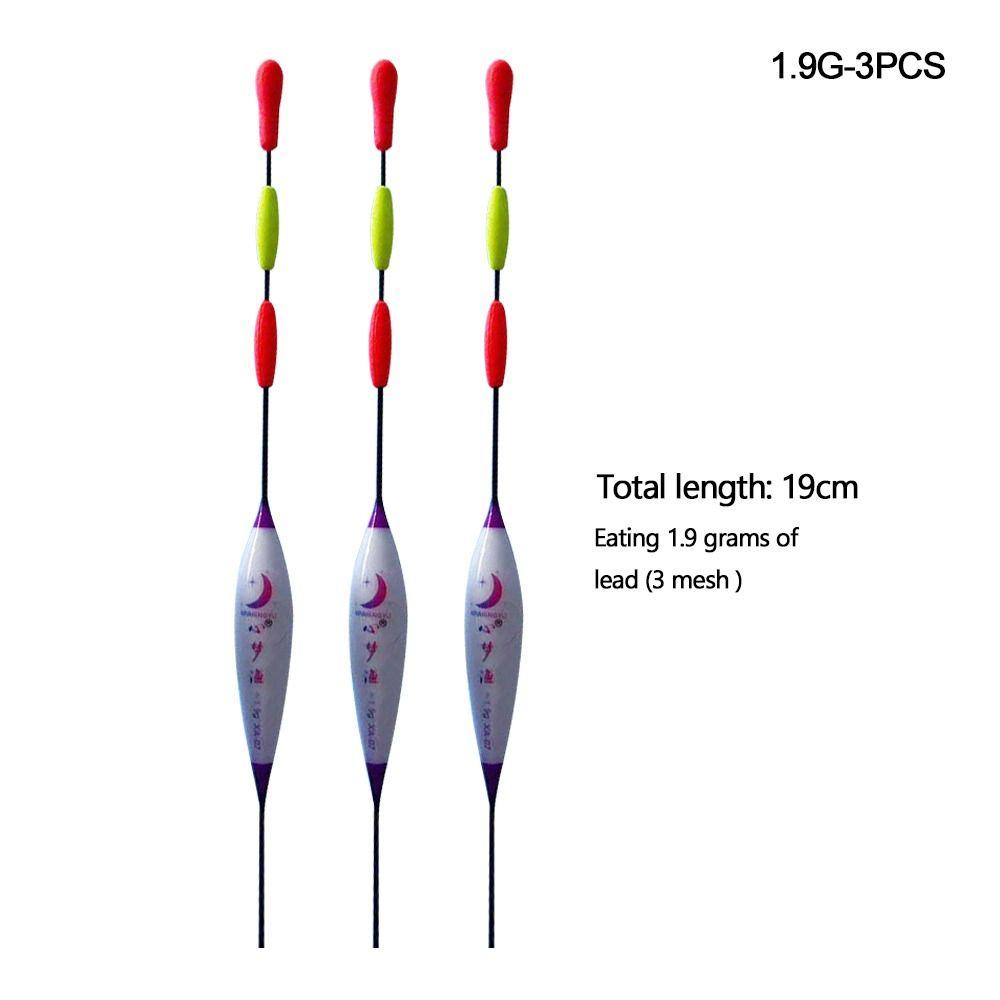 3pcs Fishing Floats Superfine Workmanship Freshwater Floaters Fishing Bobbers Accessory Shrimp Grouper Ice Fishing Accessory