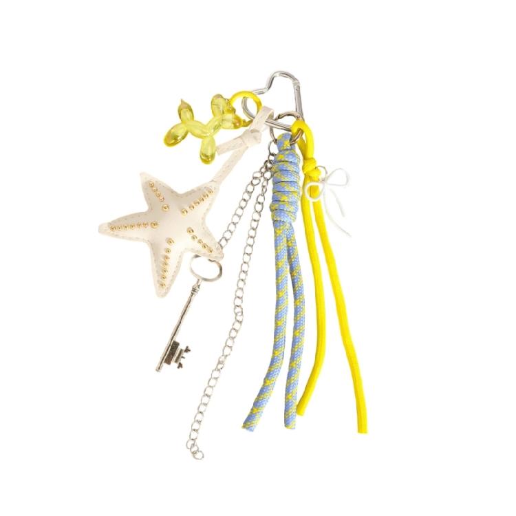 

Multipurpose Patterned Keychain With Braided Rope Strong Clip Braided Cord Decoration Bag Pendant For Purse Backpack 1