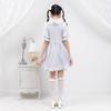 Heart Dot Scarf Dress, Blue X White, LL, Mass-Produced, Yumetenbo