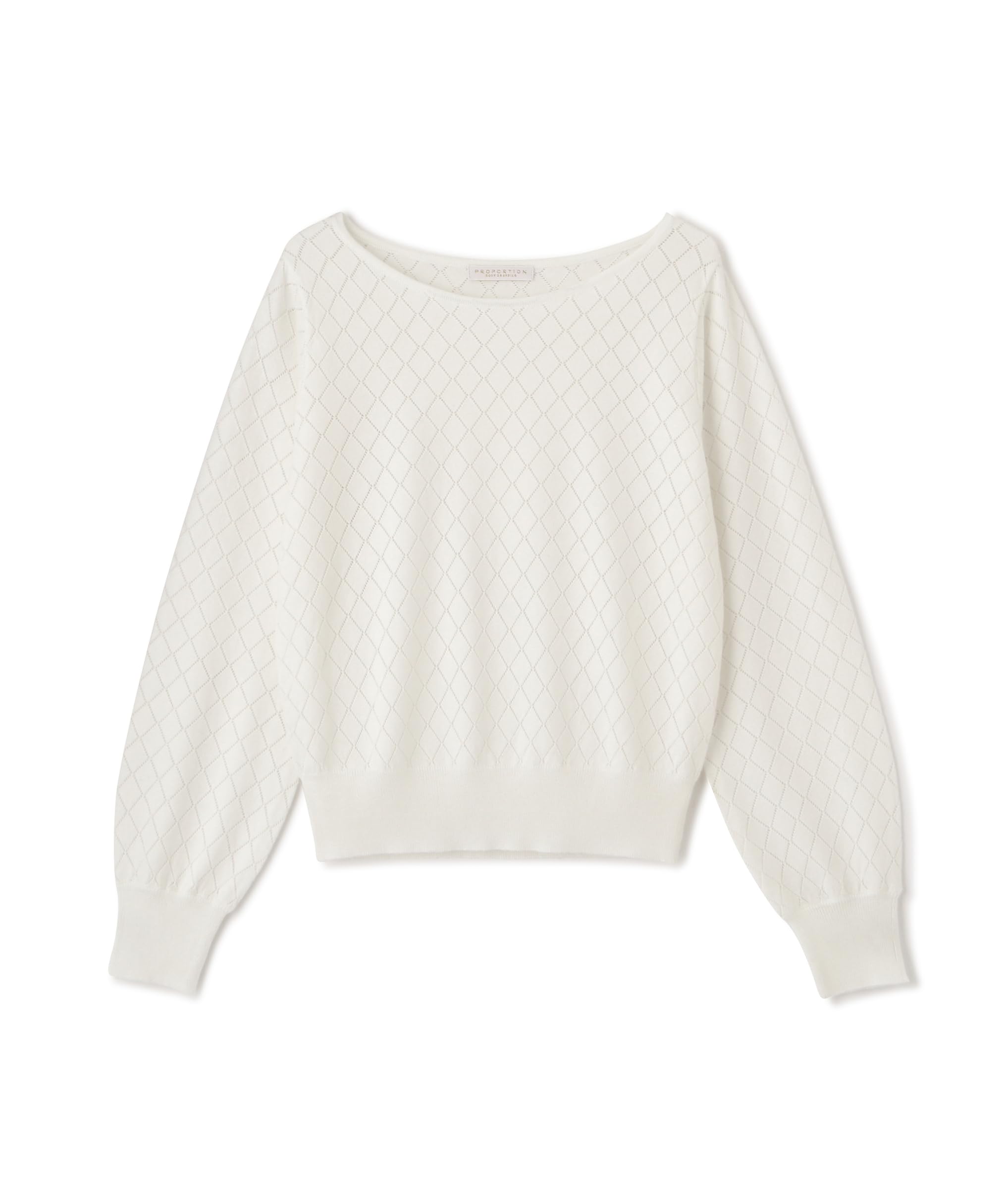 

Proportion Body Dressing Diamond Eyelet Knit Ecru Sweater, Women s,