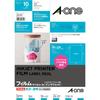 A-One Label Sticker Glossy Film Transparent A4 Uncut 10 Sheets 28791