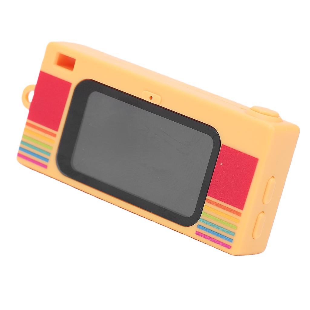 2K Keychain Camera for Teens Teens HD Type C Retro Keychain Camera with Flash 1.47 Inch Screen for Outdoor Travel Yellow