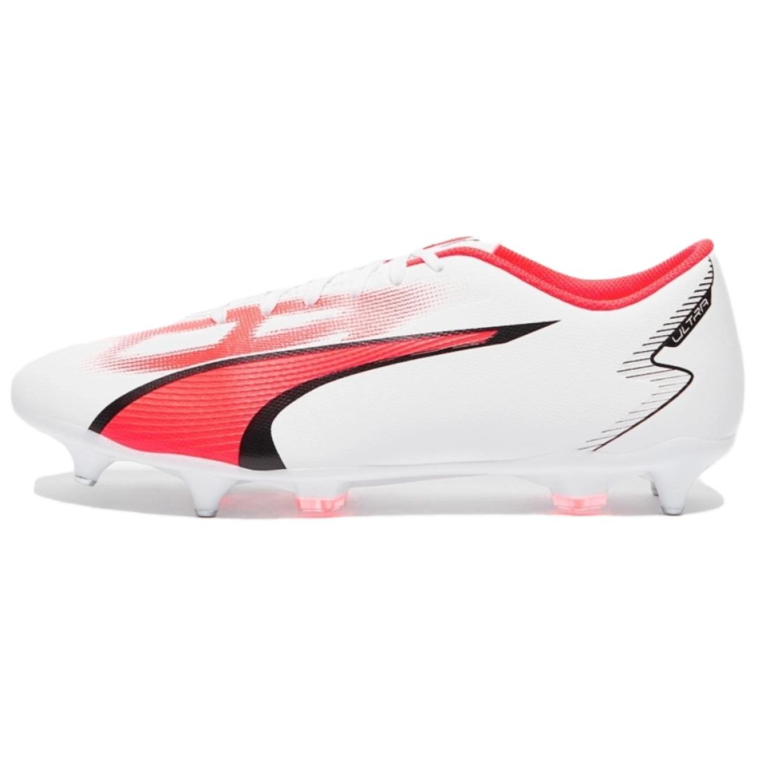 

PUMA Ultra Play Soccer Shoes Men s White Red 40.5