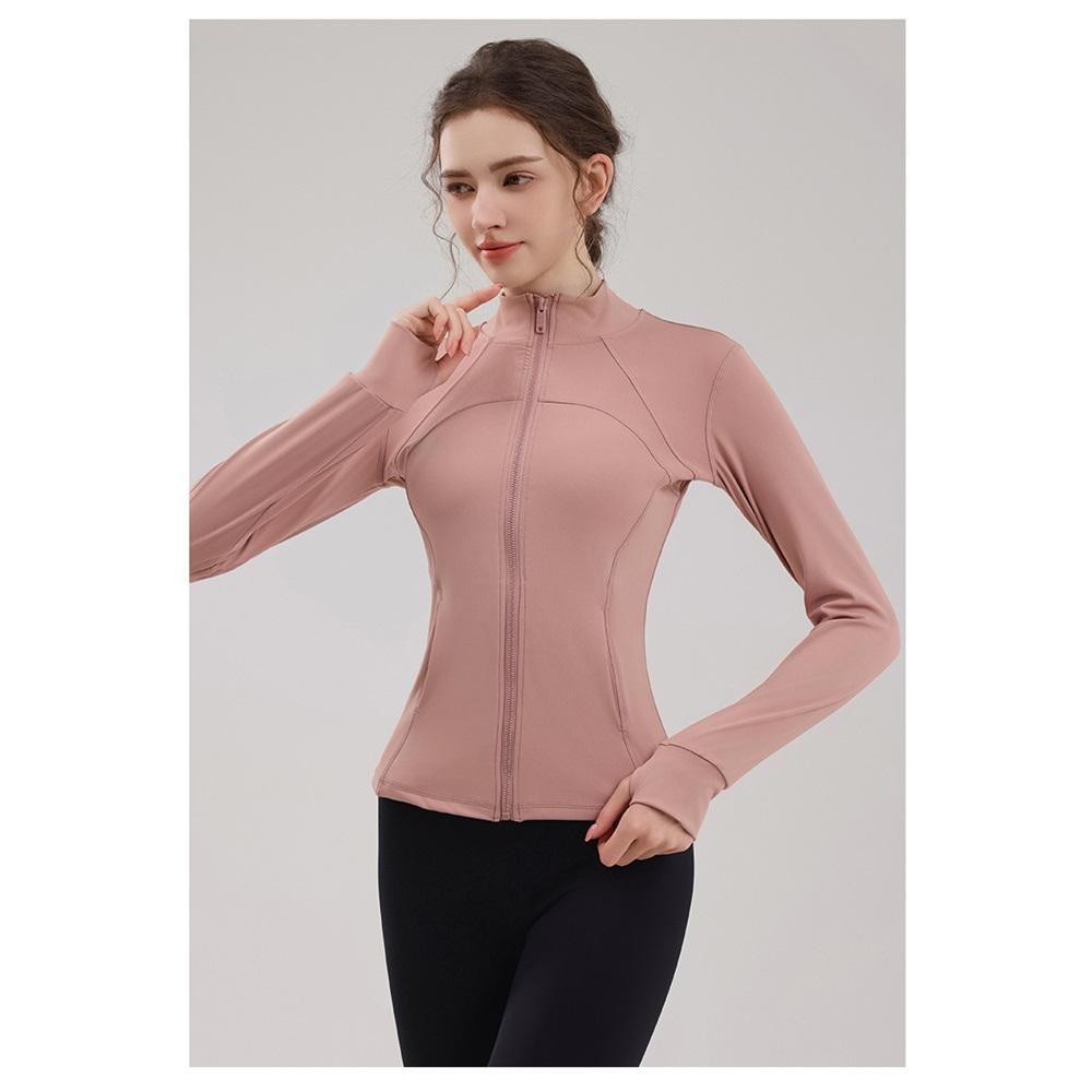 The New Yoga Pilates Jacket Is Slimming And Form-fitting, With A Stand-up Collar  High-end And Versatile Running, Fitness And Cycling Suit 