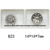Mixed Color Pavé Zirconia Decorative Metal Button