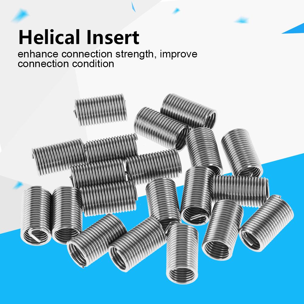 M14 Stainless Steel SS304 Coiled Wire Helical Screw Thread Inserts (M14*2*3 D, 20pcs)