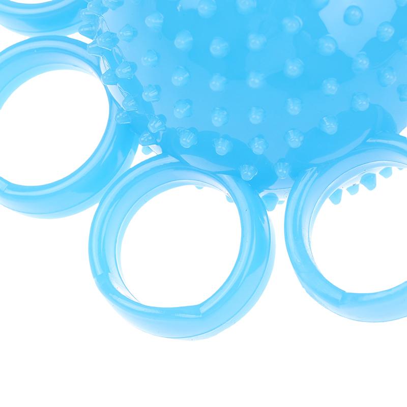 Finger Grip Ball Massage Rehabilitation Training Elderly Exercise Ball Hand Finger Strength Circle Grip Device Soft Finger Ball
